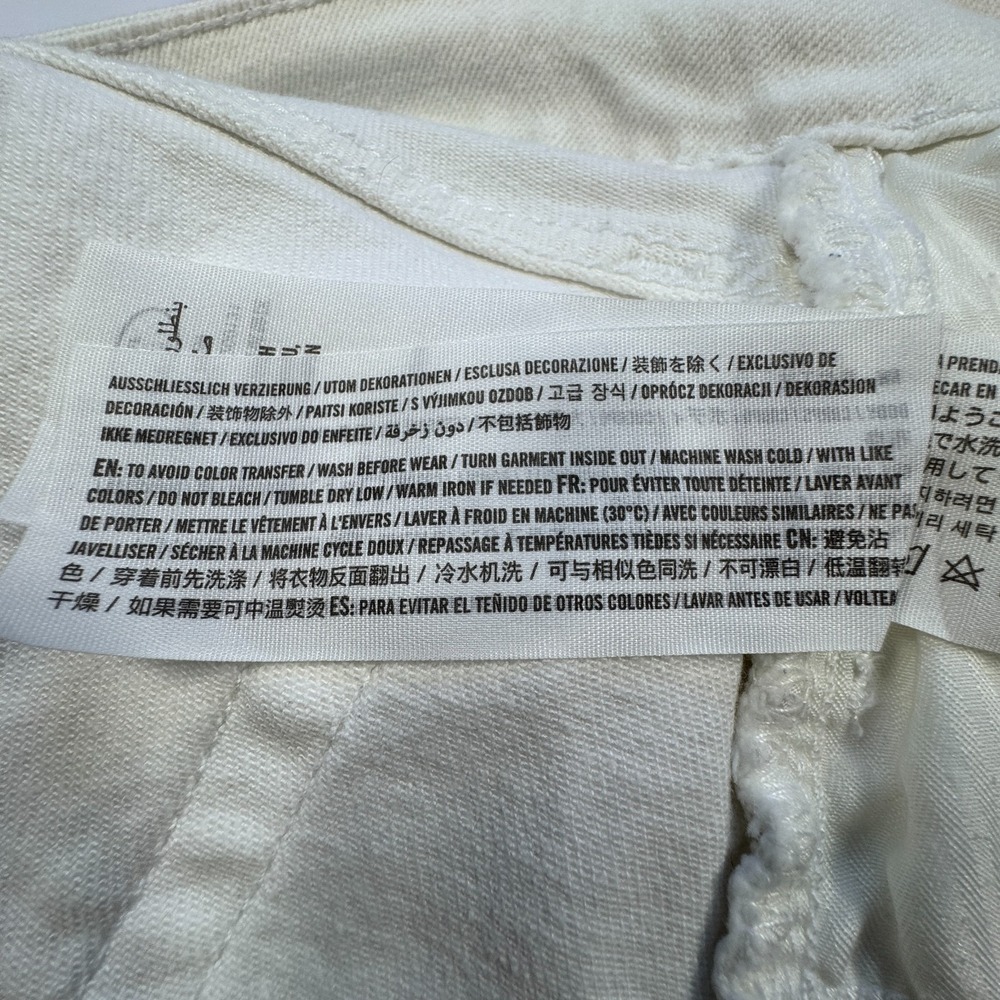 Hollister‎ Ultra High Rise Vintage Straight Jeans 1S W25 L25 White Denim Ankle - Picture 10 of 12